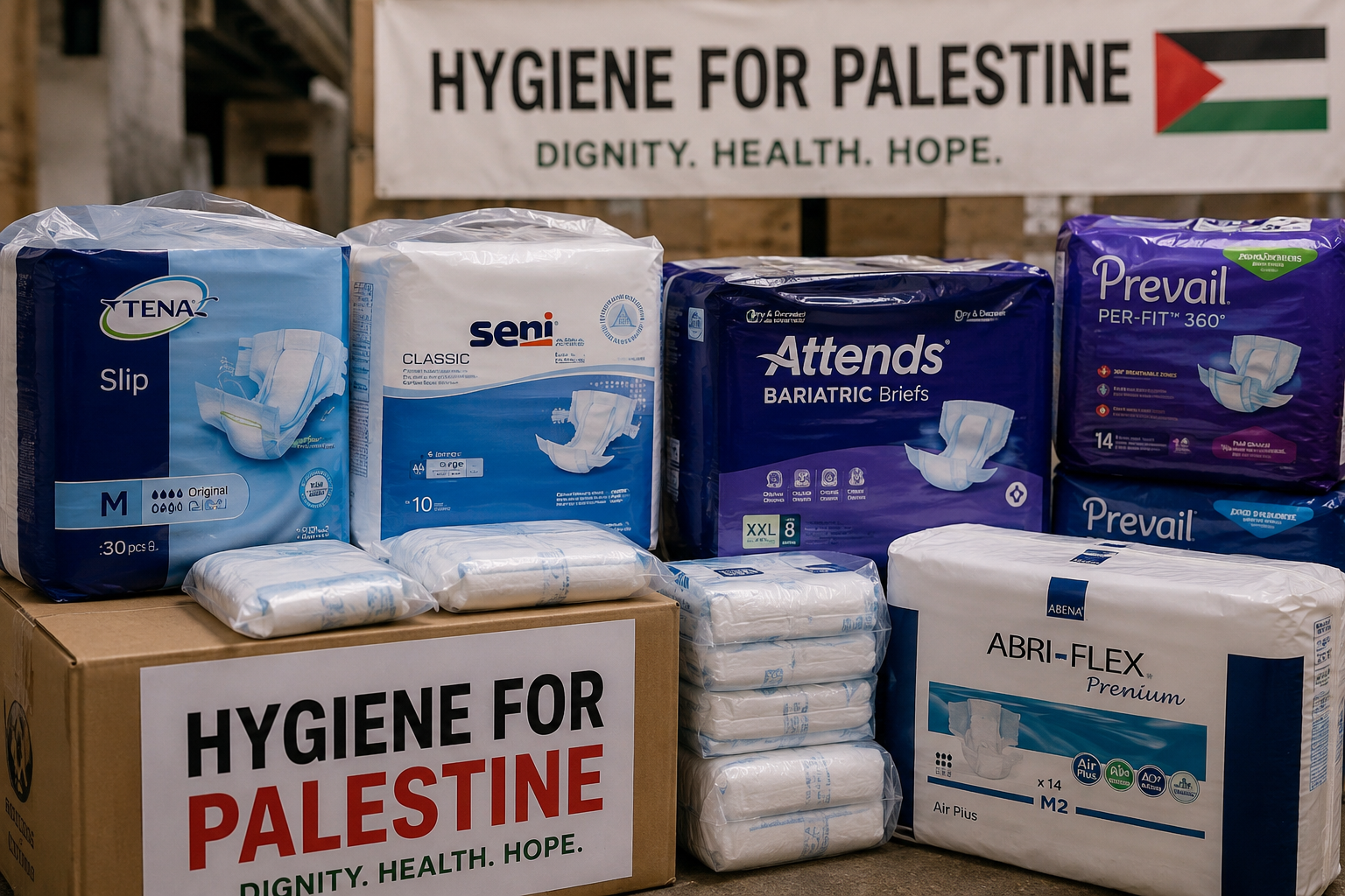 Providing Adult Diapers in Hebron Palestine